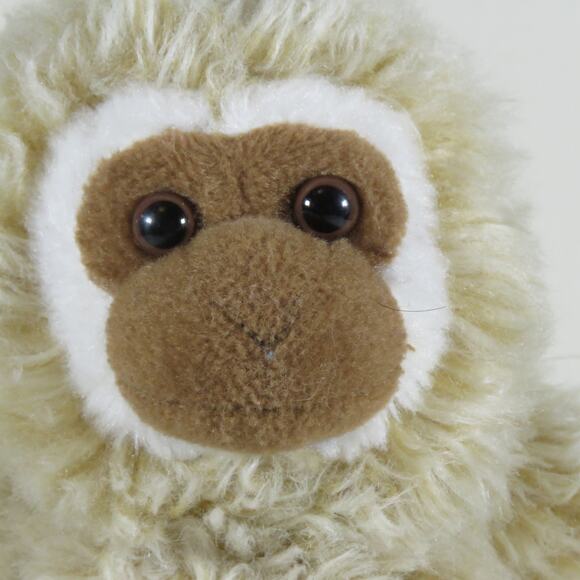 WWF Monkey Plush Toy Cream Brown Eco-Friendly Stuffed Animal 1986 Vintage - Picture 5 of 16